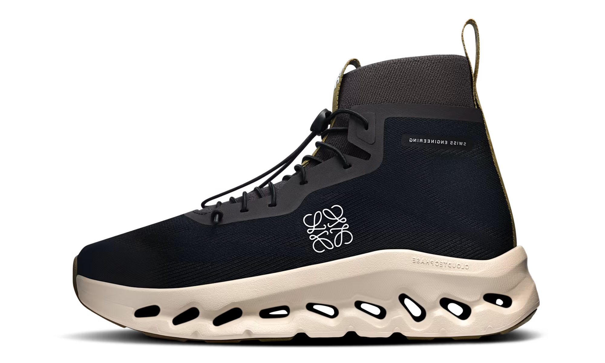 On Running Cloudtilt Hi LOEWE Black Oatmeal Olive