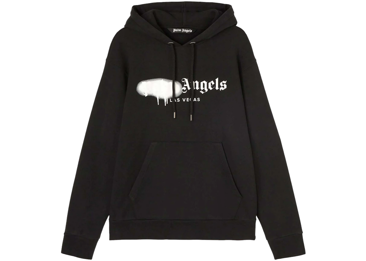 Palm Angels Las Vegas Sprayed Hoodie Black/White