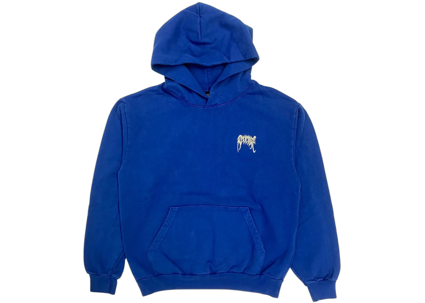 Revenge Basic Embroidered Classic Logo Hoodie Dark Royal