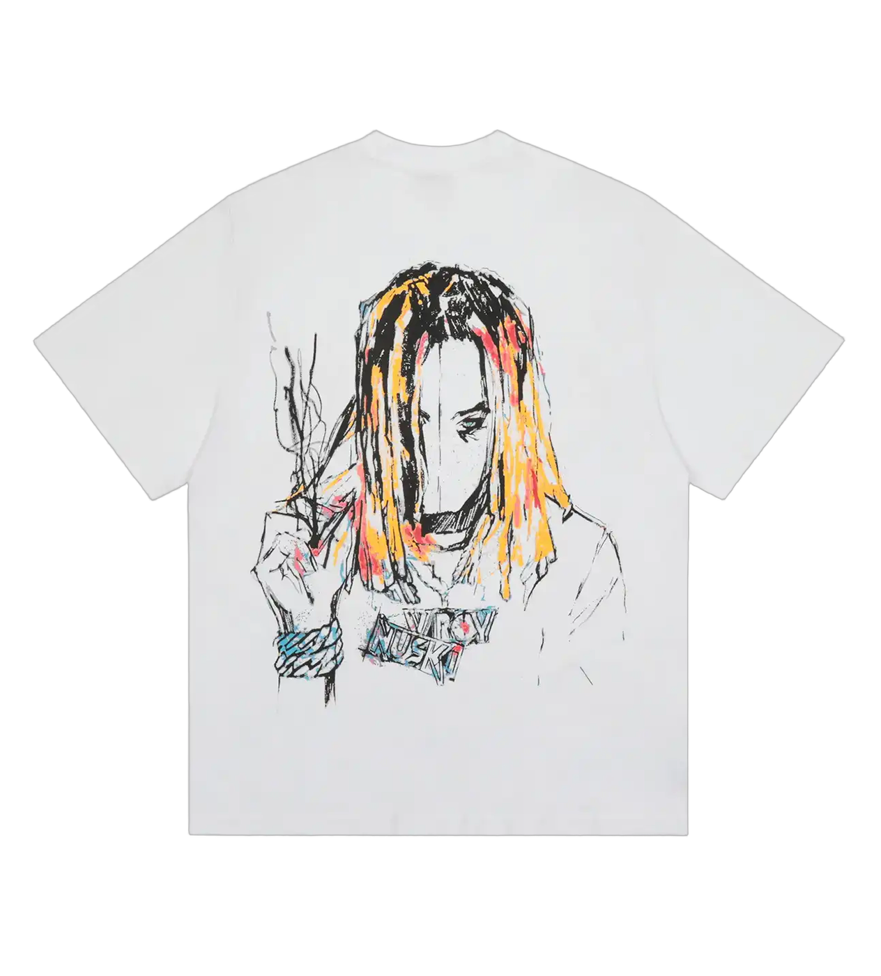 Revenge X Lil Durk Painting Tee White
