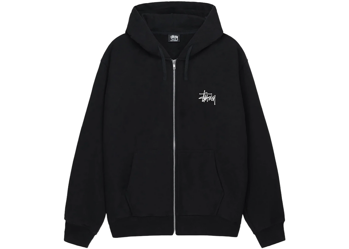 Stussy Basic Stussy Zip Hoodie Black