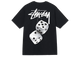 Stussy Fuzzy Dice Tee Black
