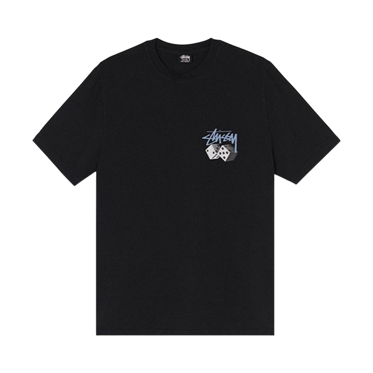 Stussy Roll The Dice Pig Dyed T-Shirt Black