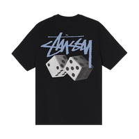 Stussy Roll The Dice Pig Dyed T-Shirt Black