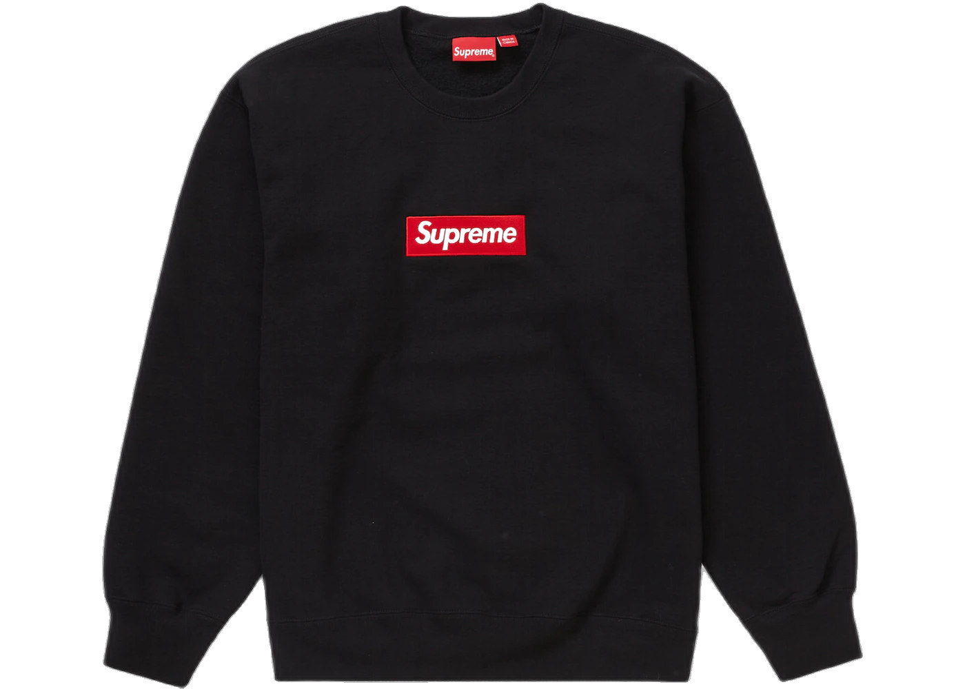 Supreme Box Logo Crewneck (FW22) Black, Black (supreme-box-logo-crewneck-fw22-black)