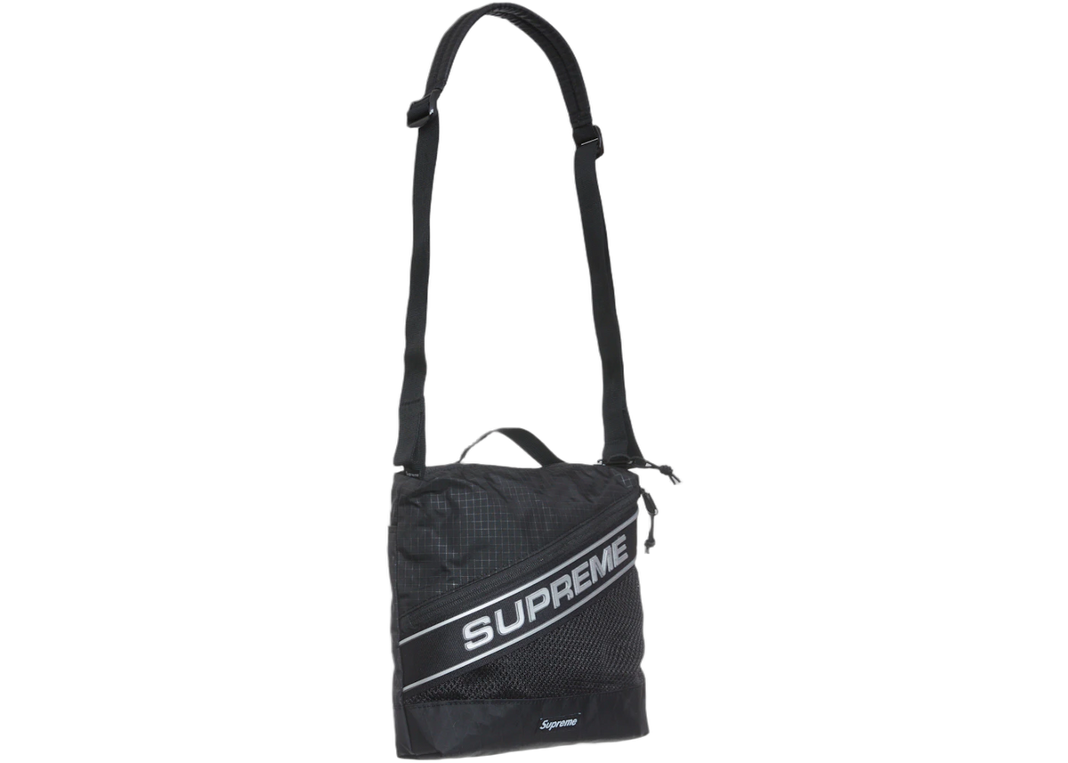 Supreme Logo Shoulder Bag Black