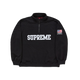 Supreme Shop Flag Half Zip Pullover Black