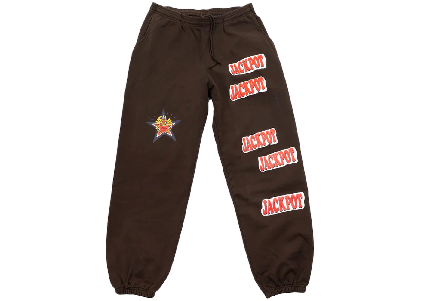 Travis Scott Road to Utopia Las Vegas Jackpot Sweatpants Brown