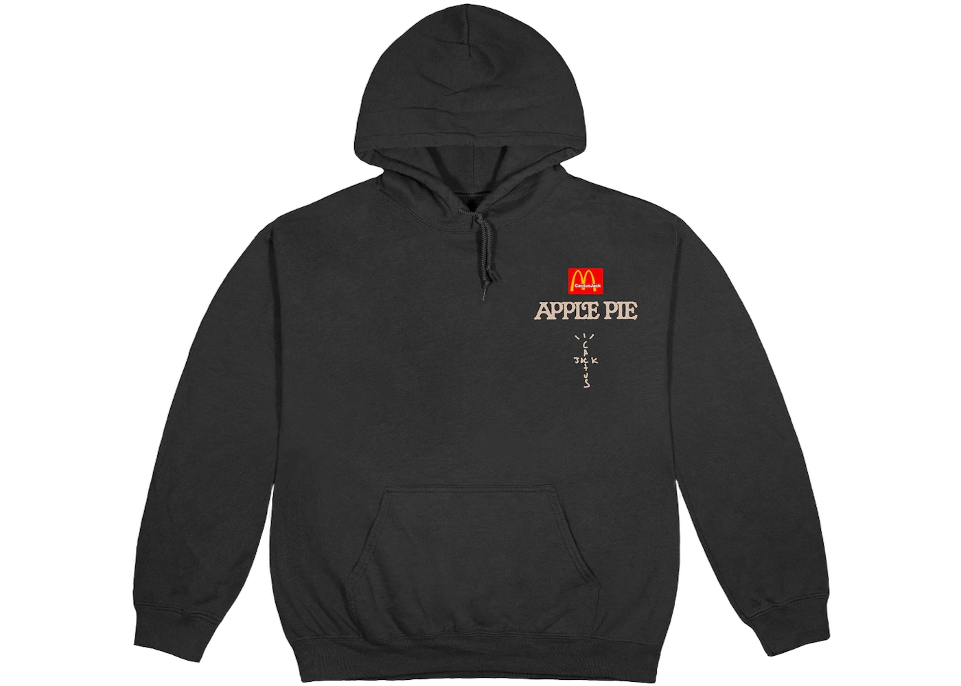 Travis Scott x McDonald's Apple Pie Hoodie Washed Black