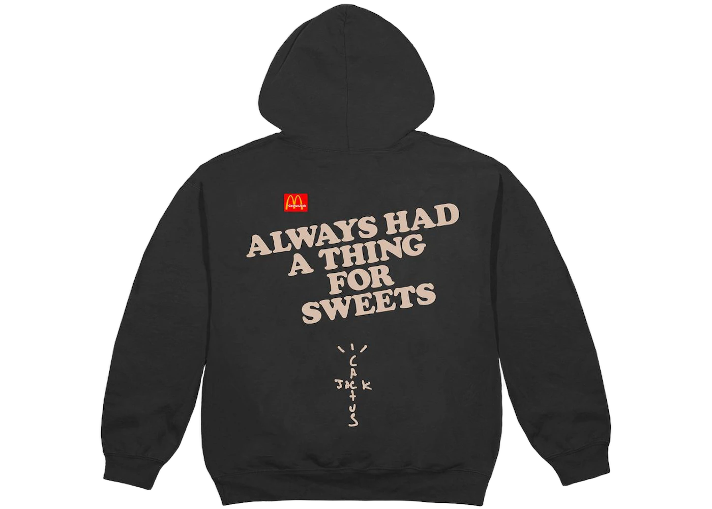 Travis Scott x McDonald's Apple Pie Hoodie Washed Black