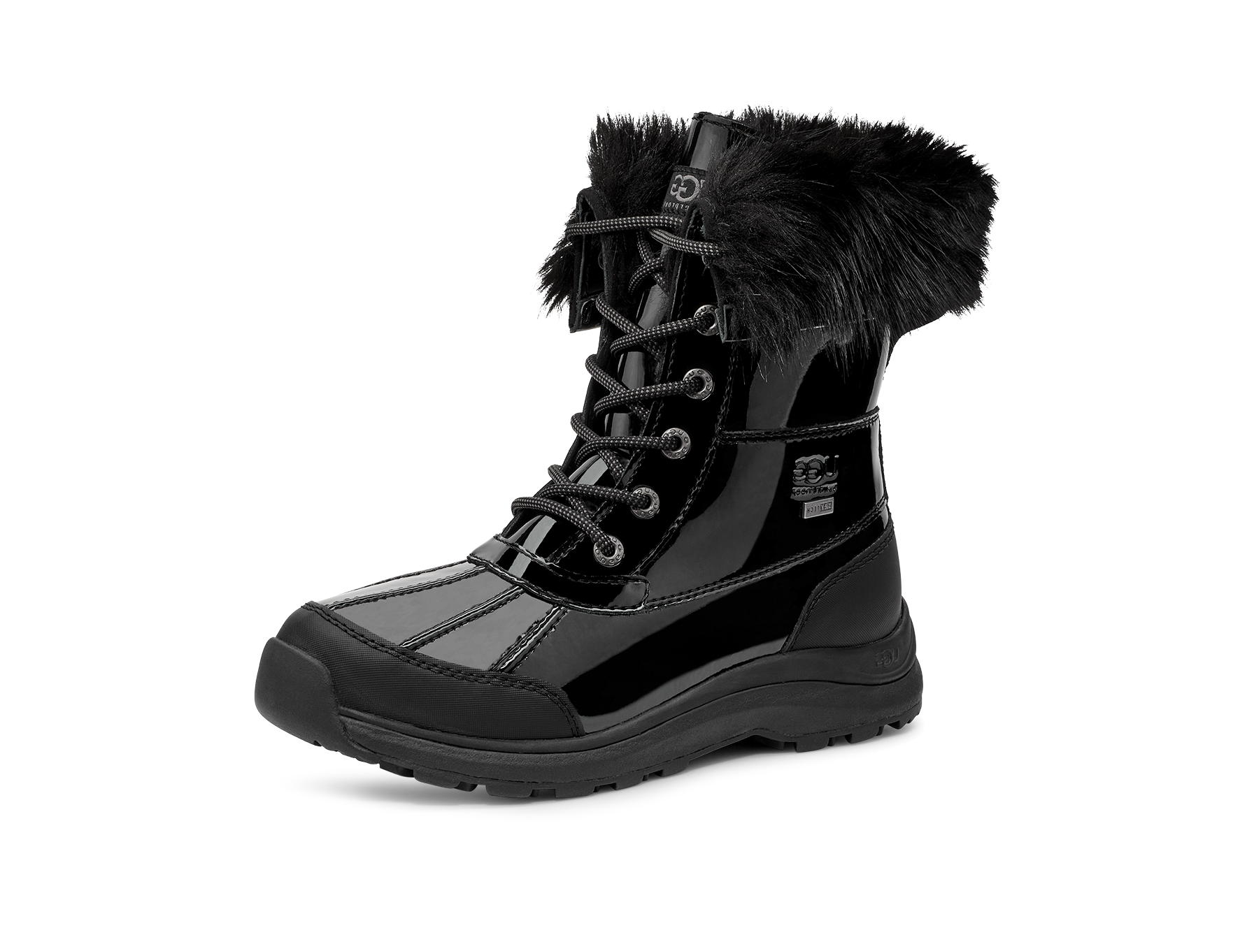 UGG Adirondack III Patent Boot Black, Black (1132991-BLK)