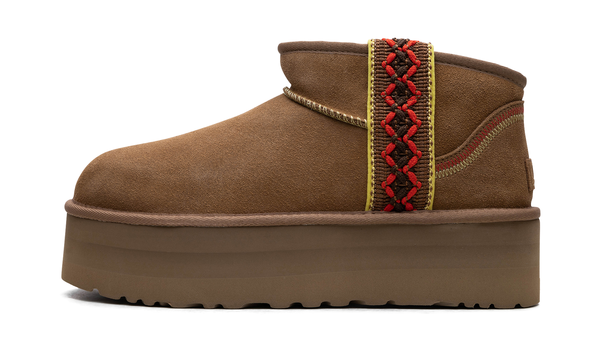 UGG Classic Ultra Mini Braid Boot Chestnut
