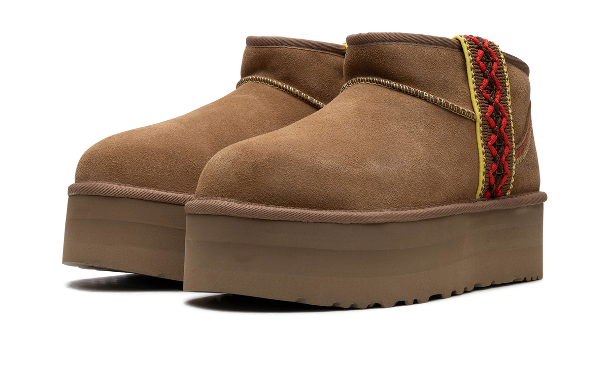 UGG Classic Ultra Mini Braid Boot Chestnut