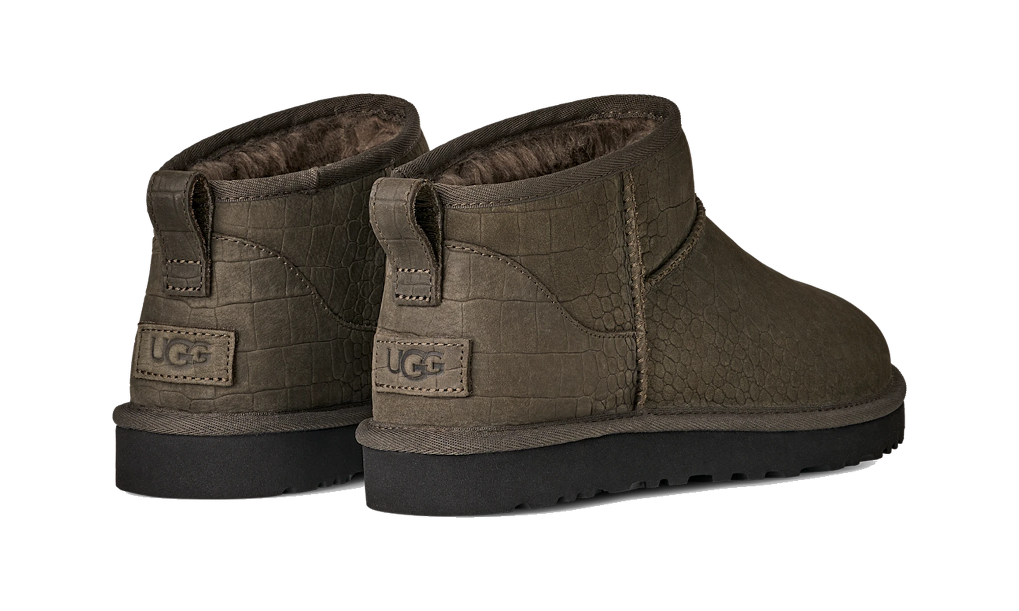 UGG Classic Ultra Mini Embossed Boot Dense Smoke