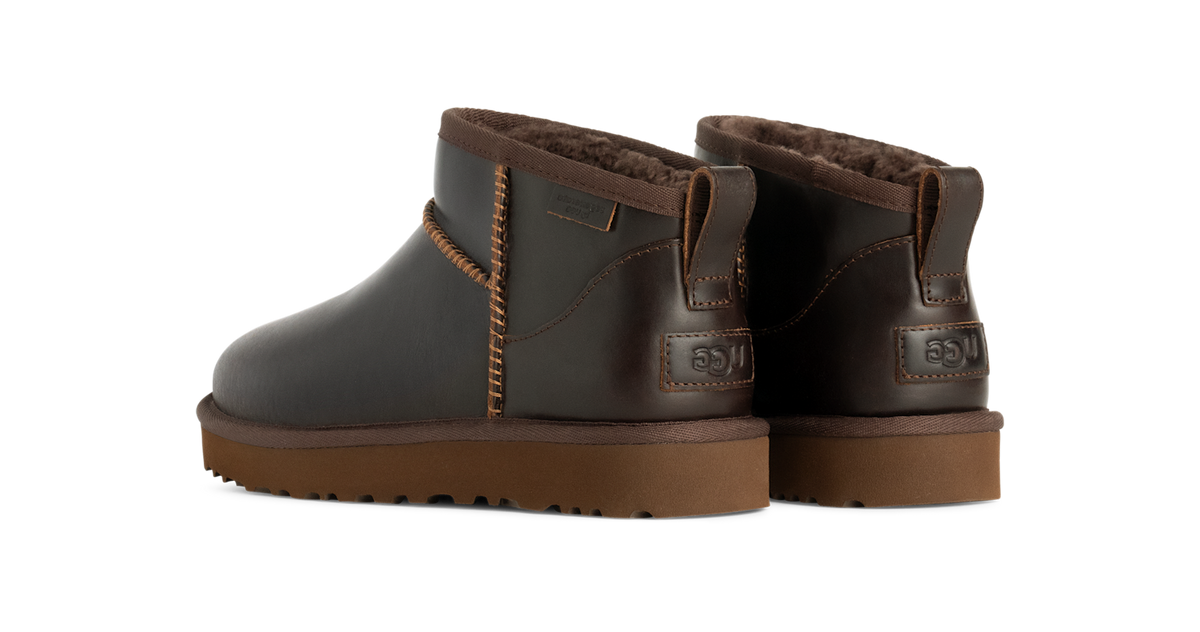 UGG Classic Ultra Mini LTHR Regen Boot Ironwood