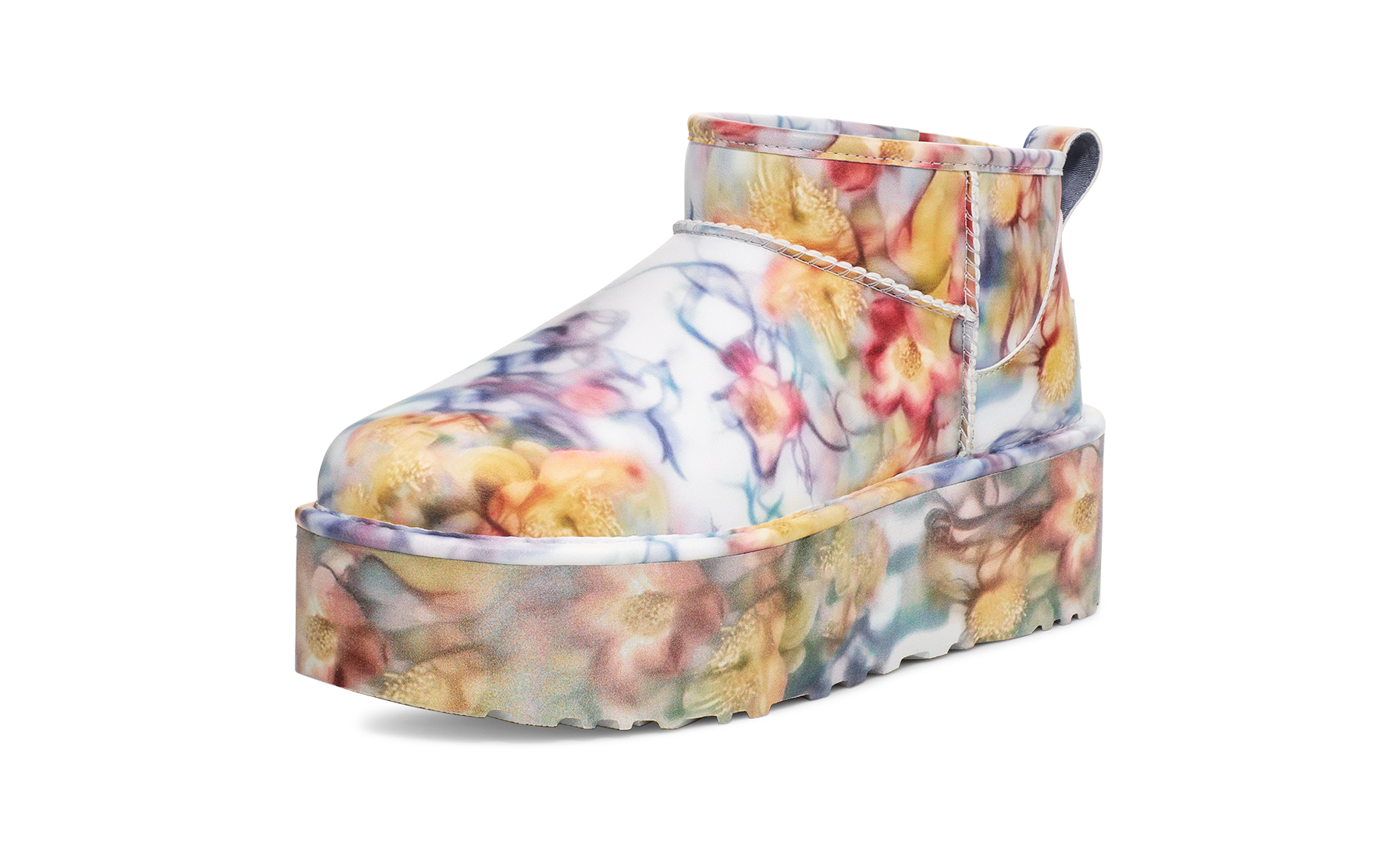 UGG Classic Ultra Mini Platform Boot Collina Strada Light Blue Floral, Light Blue/Floral (1170171-LLF)