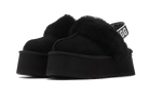 UGG Funkette Slipper Black, Black/Black/White (1113474-BLK)