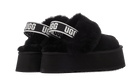 UGG Funkette Slipper Black, Black/Black/White (1113474-BLK)