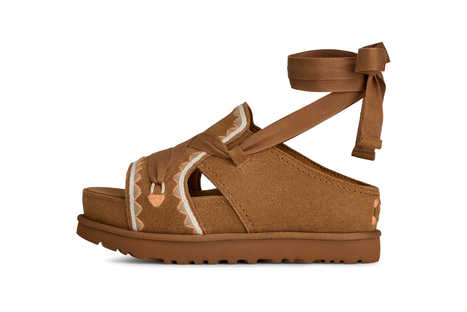 UGG Goldenstar Hi Artistitch Slide Chestnut Multi
