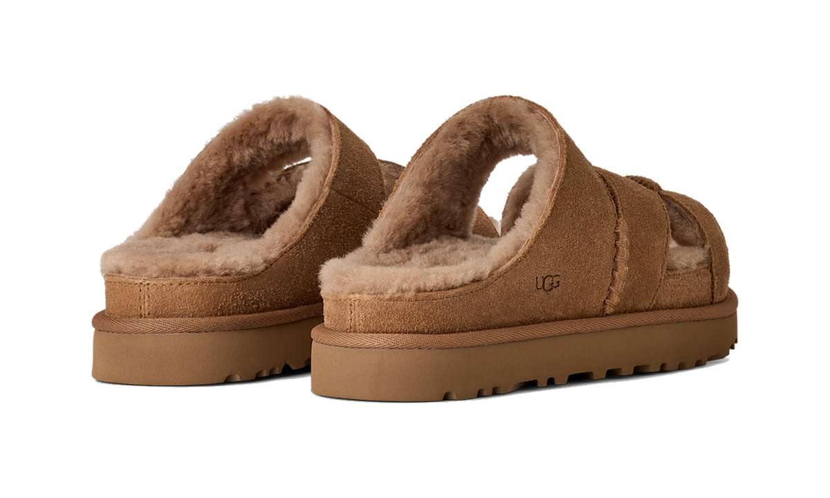 UGG Greenport Cross Strap Slide Chestnut