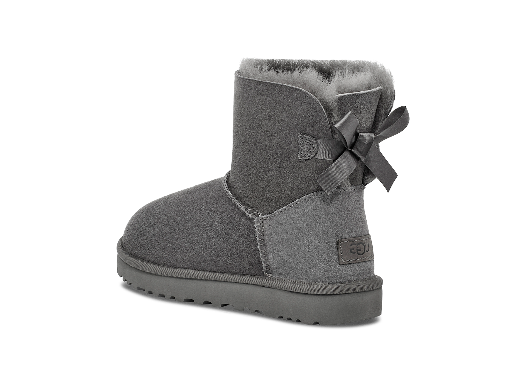 UGG Mini Bailey Bow II Boot Grey, Grey (1016501-GREY)