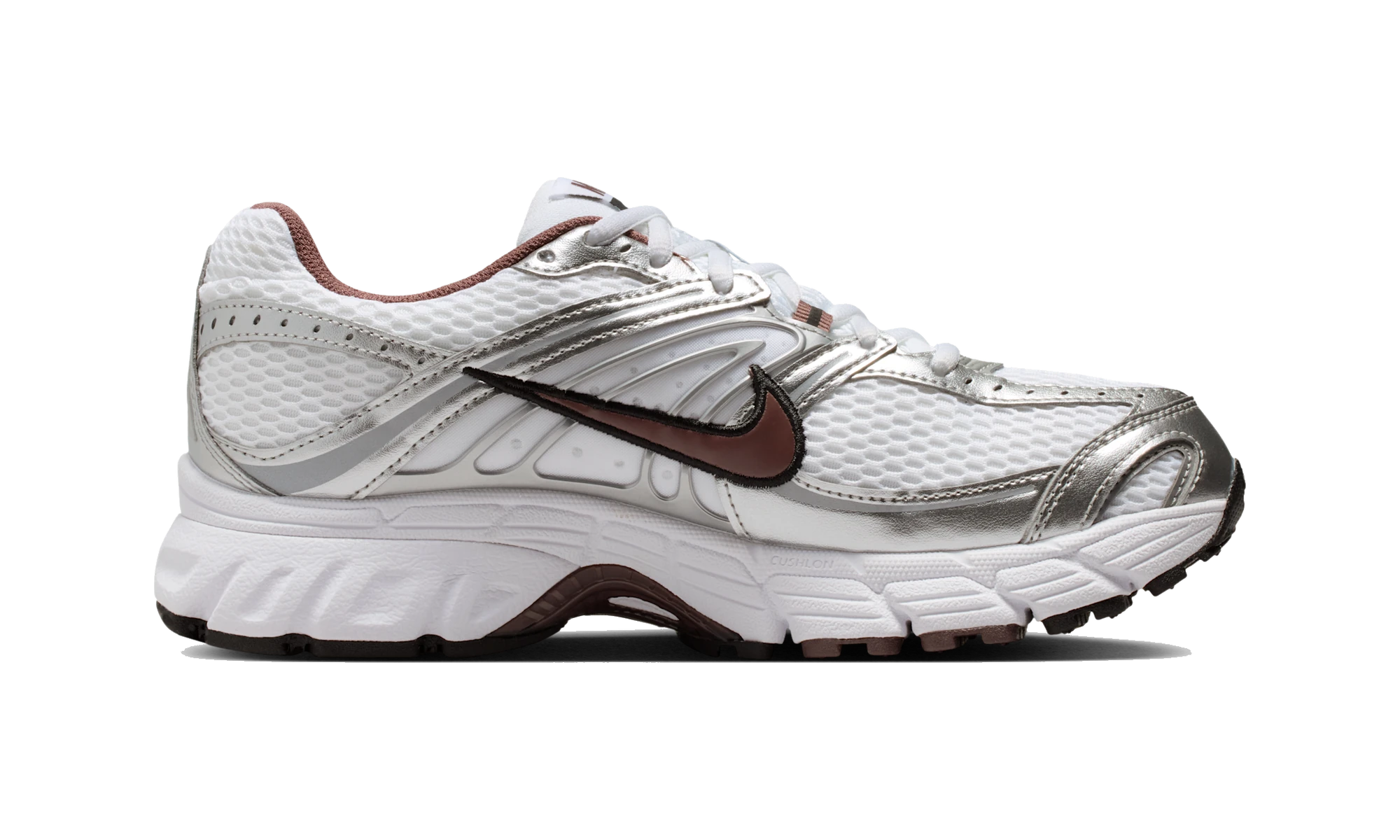 Nike Air Max Moto 2K shoes with reflective accents White/Metallic Silver/Black/Tattoo