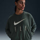 Nike Swoosh Fly Dri-FIT French Terry Crew-Neck Basketball Sweatshirt Vintage Green/Jade Horizon/W...
