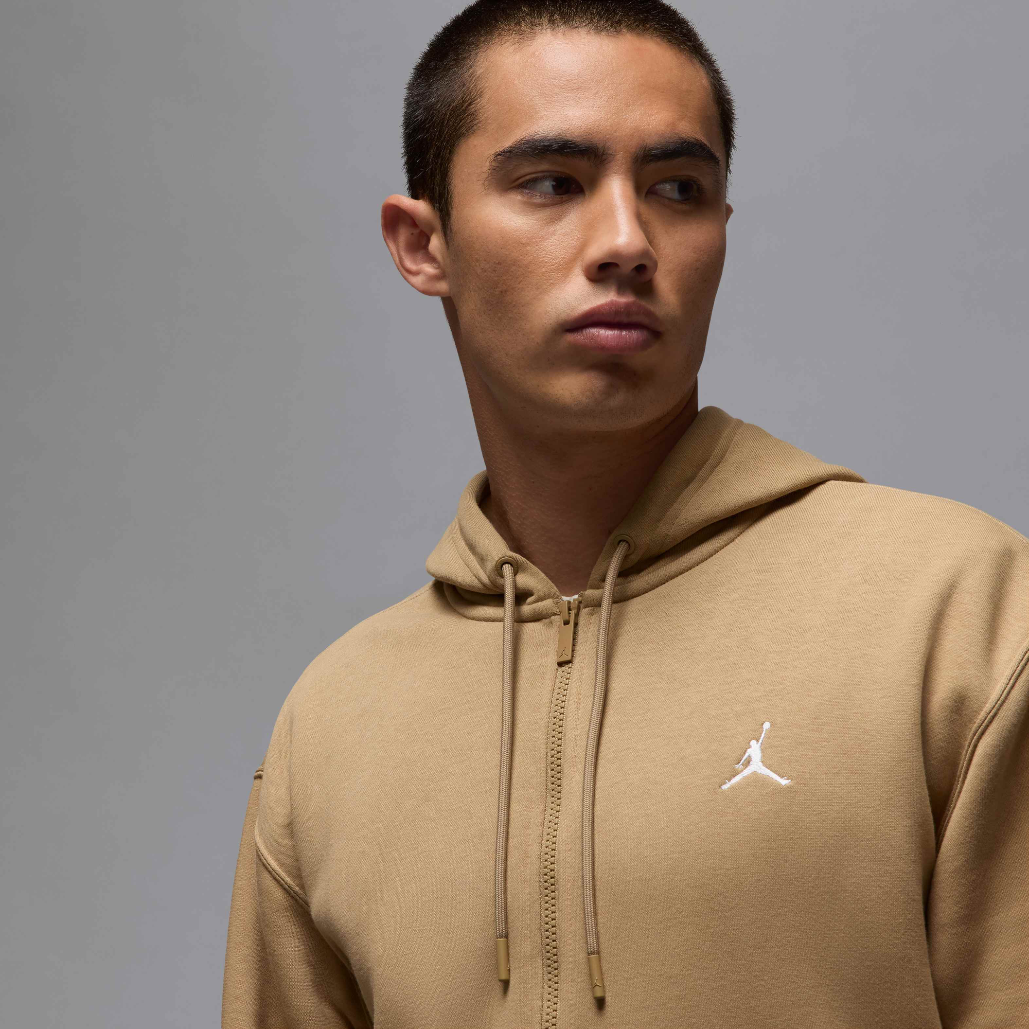 Air Jordan Brooklyn Fleece Full-Zip Hoodie Desert Camo/White