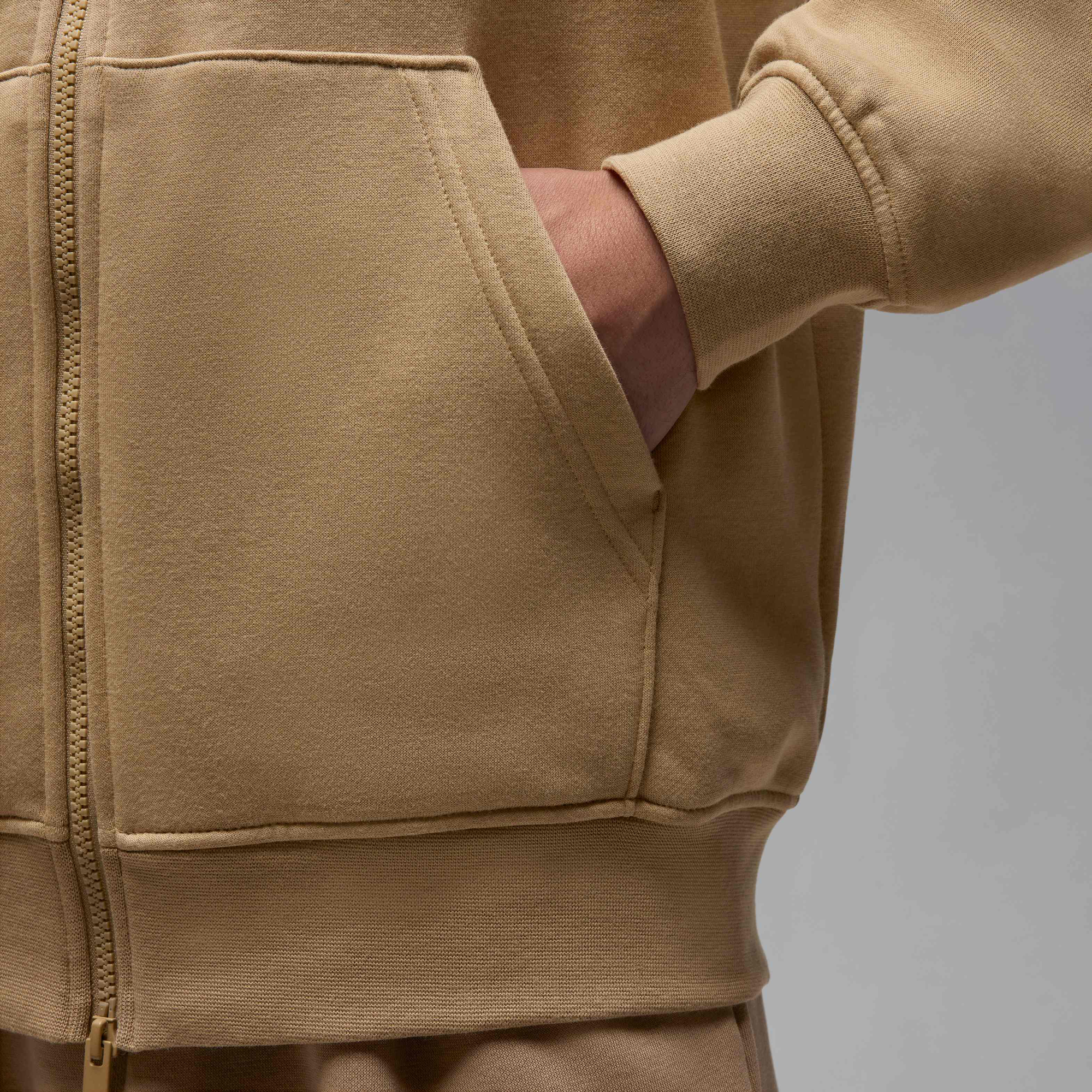 Air Jordan Brooklyn Fleece Full-Zip Hoodie Desert Camo/White