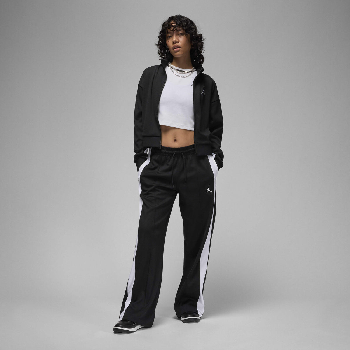 Air Jordan Knit Jacket Black/White/White