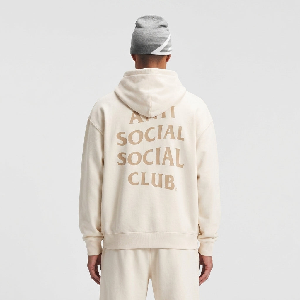 Anti Social Social Club Same But Different Ecru Hoodie