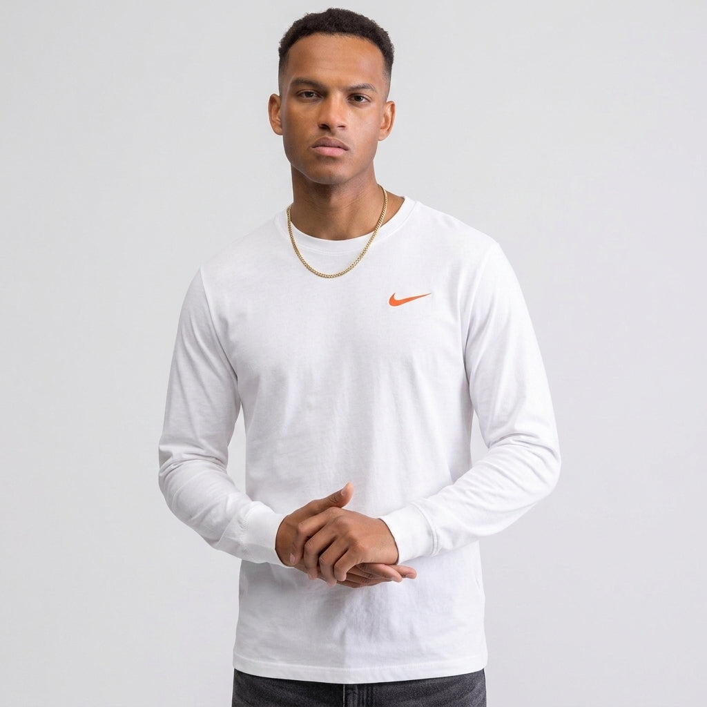 Vlone x Nike White Long Sleeve T-Shirt