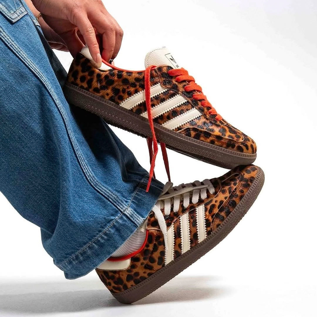 Adidas Samba OG Preloved Red Leopard