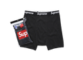 Supreme Hanes Boxer Briefs Black (4 Pack)