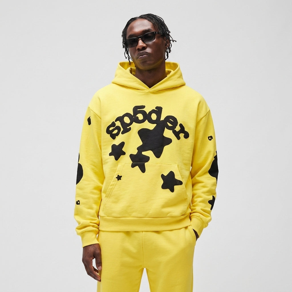 Sp5der Beluga Hoodie Gold