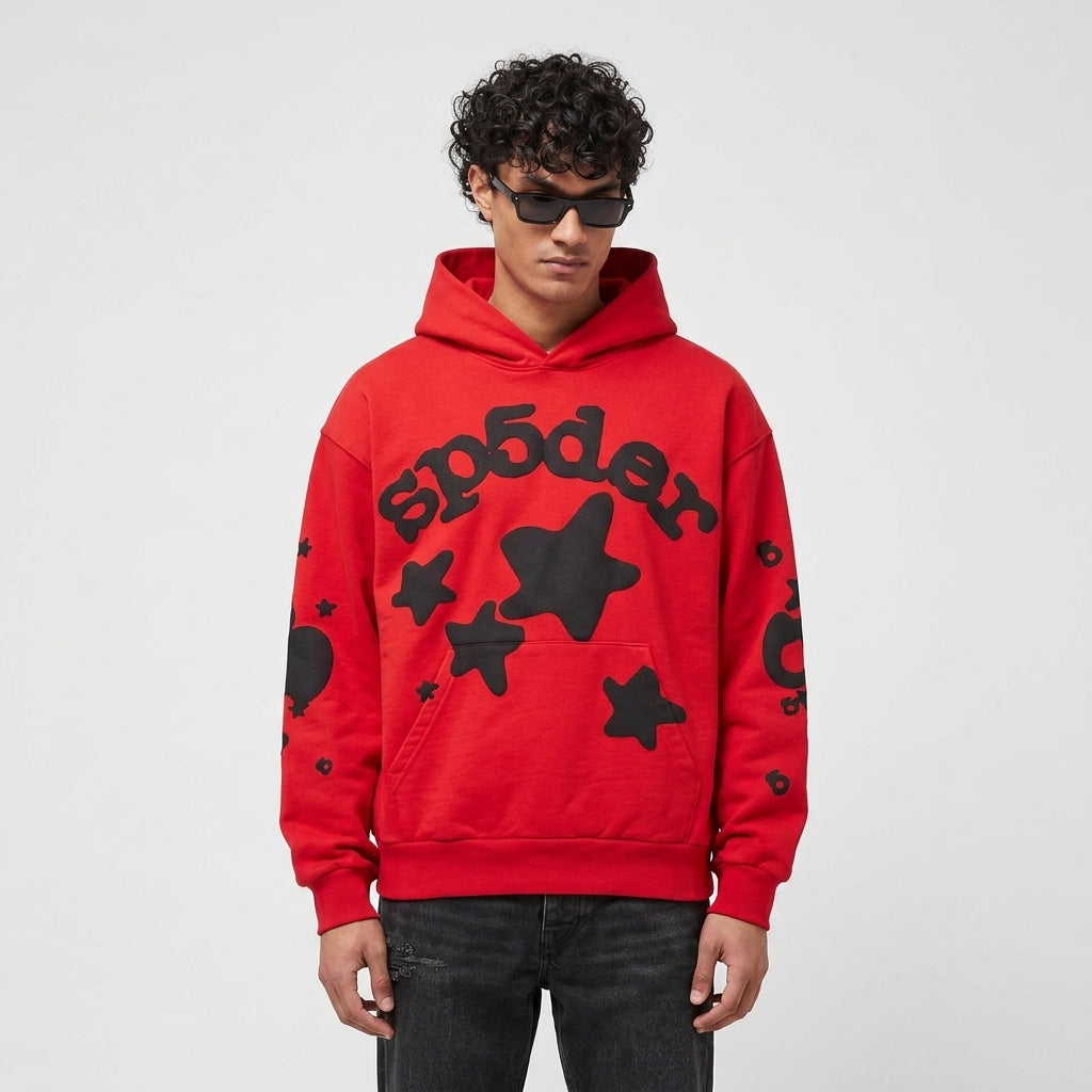 Sp5der Beluga Hoodie Red