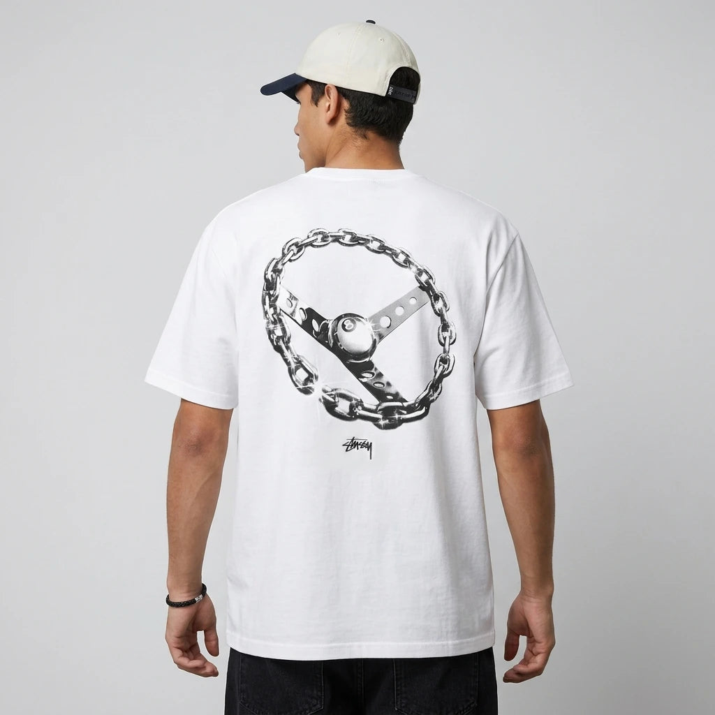 Stussy Chain-Link T-shirt White