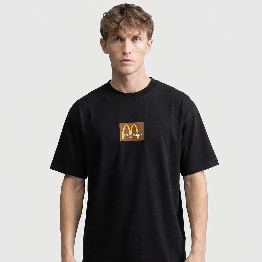 Travis Scott x McDonald's Sesame Inv T-Shirt Black/Brown